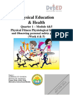Physical Education & Health: Quarter 1 - Module 4&5 Physical Fitness Physiological Indicators (Week 4 & 5)