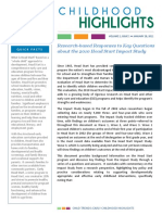 Research-Based Responses To Key Questions About The 2010 Head Start Impact Study