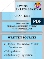 LAW 245 Malaysian Legal System - Chapter 4-LAW 245 Malaysian Legal System - Chapter 4
