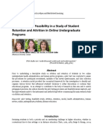 Pilot Testing For Feasibility in A Study of Student Retention and Attrition in Online Undergraduate Programs
