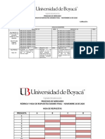 Rúbrica y Hoja de Respuestas Examen Final 202020