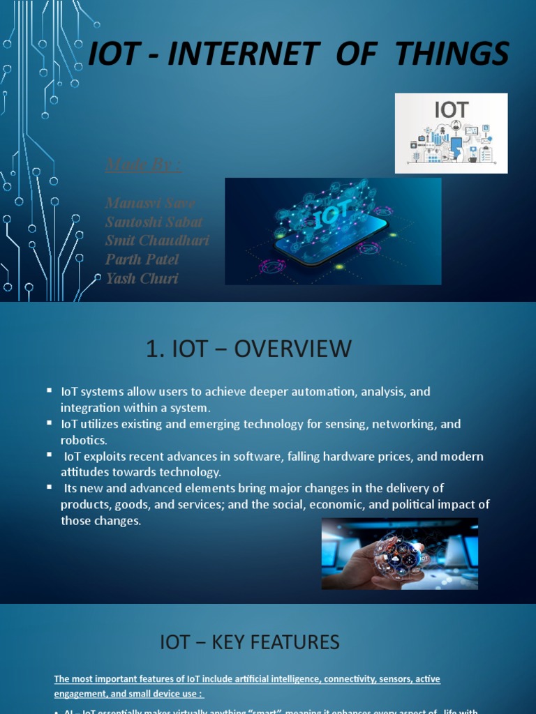 Overview of Internet of Things (IoT) | PDF | Internet Of Things | Computing