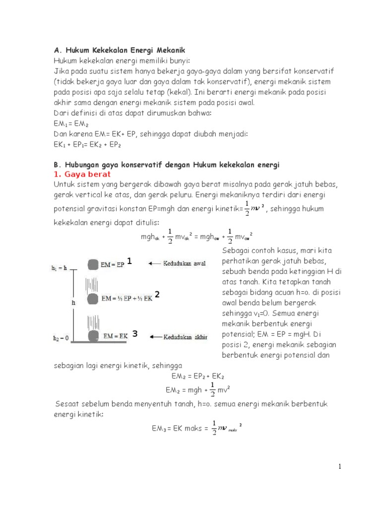 Contoh Soal Hukum Kekekalan Energi Mekanik - Contoh Soal Terbaru