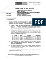 RESOLUCIÓN FINAL #1026-2020/CC1: Fecha Hora Proveedor Importe S