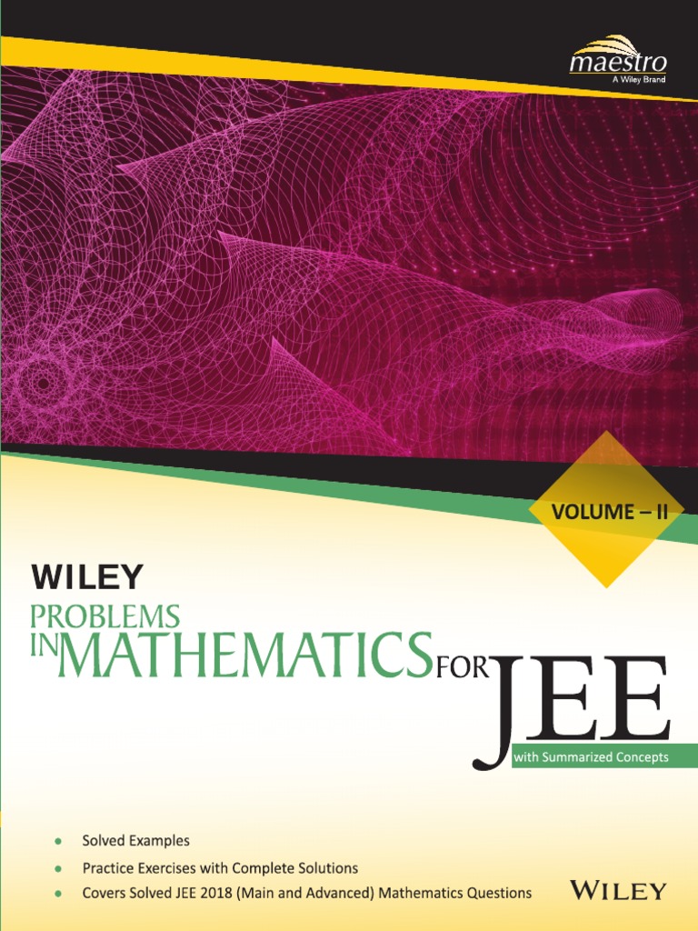 Wiley S Problems In Mathematics For Iit Jee Main And Advanced Vol Ii 2 Maestro Series With Summarized Concepts Pdfdrive Pdf Trigonometry Derivative