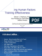 Maximizing Human Factors Training Effectiveness