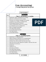 Accounting (Annual Course Coverage Plan of 2010)