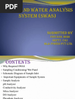 Steam and Water Analysis System (Swas) : Submitted by