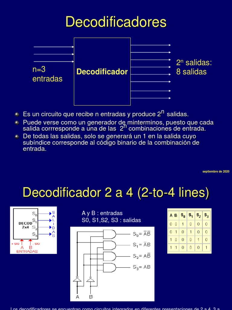 Clase 6 Decodificadores | PDF | Métodos y materiales de enseñanza ...