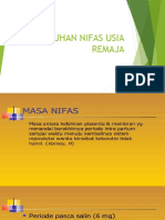 Asuhan Nifas Usia Remaja