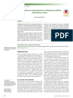 Periodontitis As Early Detection of Diabetes Mellitus: A Literature Review