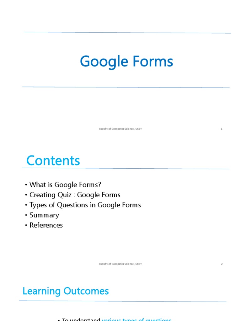 Creating Quizzes in Google Forms | PDF | Multiple Choice | Digital ...