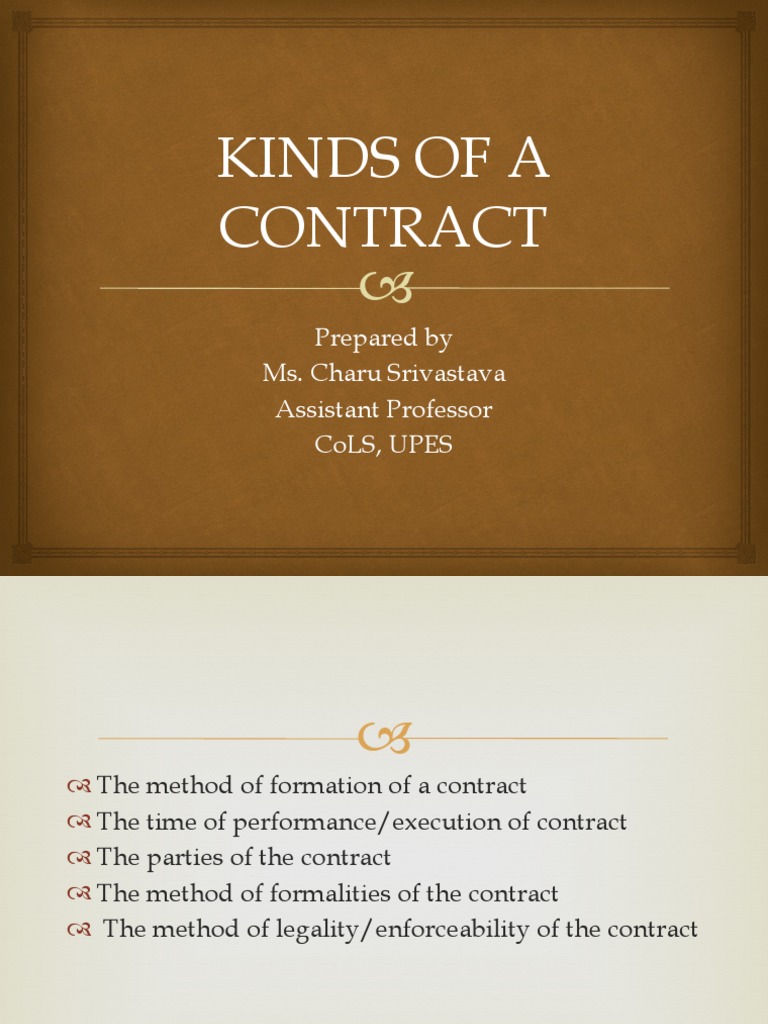 Types of Contracts A Comprehensive Overview of Express, Implied