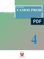 Resolvamos Problemas 4, Secundaria Cuaderno de Trabajo de Matemática 2020