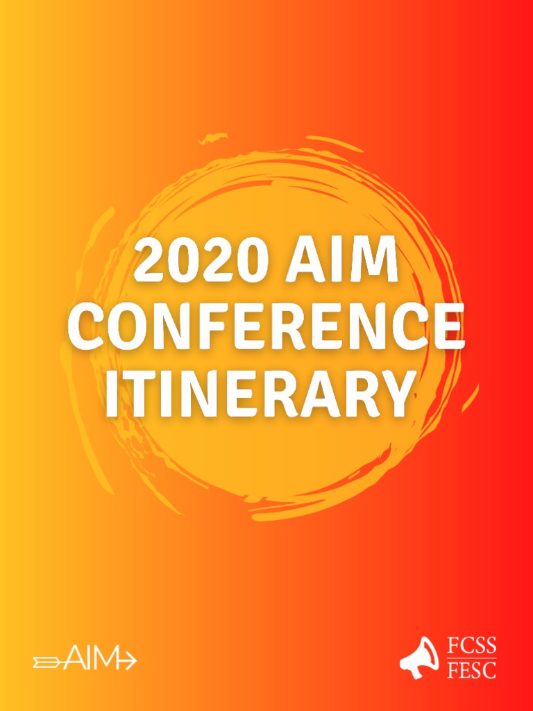 AIM Conference Itinerary PDF