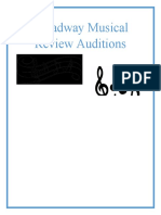 Broadway Musical Review Auditions