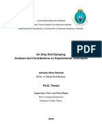 On Ship Roll Damping Estimation Techniques
