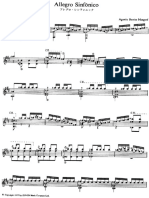 Agustin Barrios Mangore - Partitura Allegro Sinfonico 1 PDF