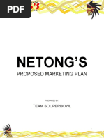 Netong'S: Proposed Marketing Plan