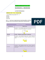 Sondagem inicial de matemática para professores