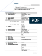 Formulario Conozca A Su Cliente - ADQUIRIENTE (Versión Editable)