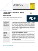 Violencia de Género en Tiempos de Pandemia y Confinamiento Lorente 2020