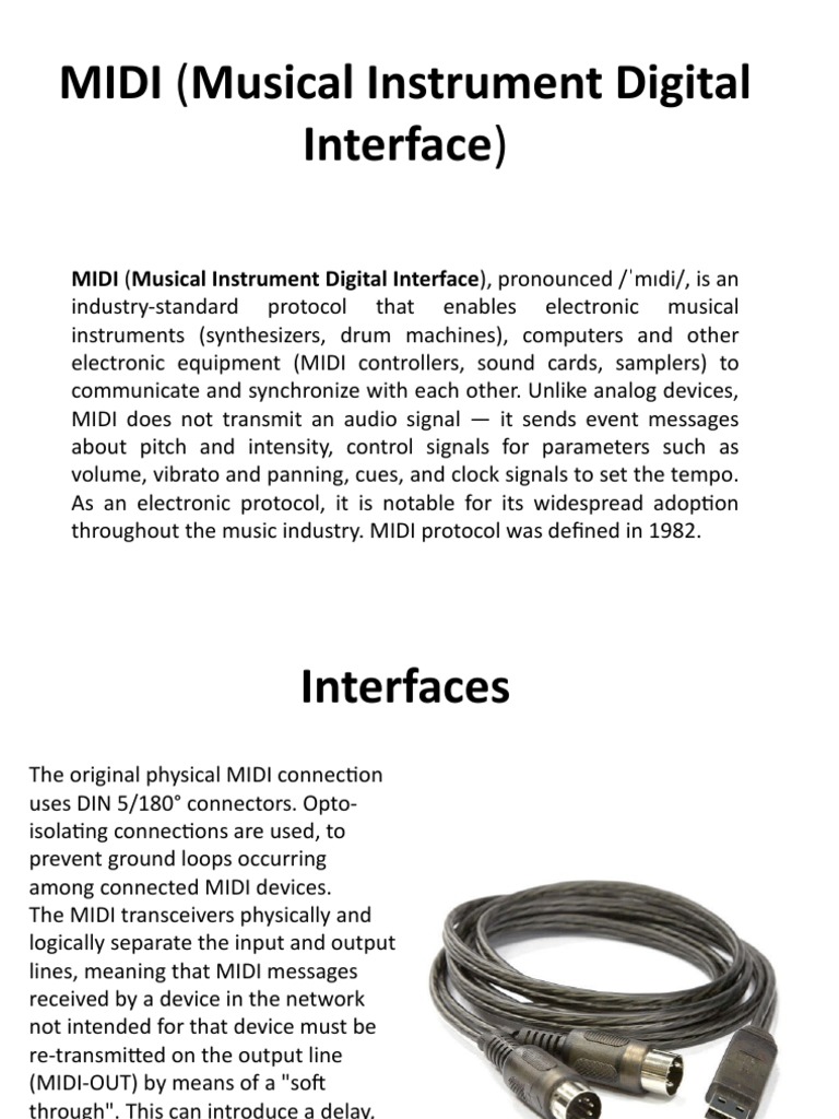 MIDI (Musical Instrument Digital Interface) PDF
