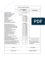 Check List Tramite Garantias 2020