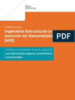 Maestría en Ingeniería Estructural Con Mención en Sismoresistencia MIE