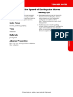 Investigating The Speed of Earthquake Waves