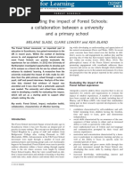 Slade Et Al (2013) Evaluating The Impact of Forest Scholls A - A Collaboration Bet Ween A Universituy An A Primary Scholl