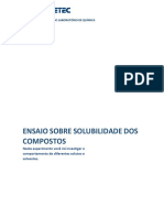 Roteiro Solubilidade PDF