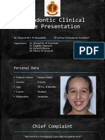 Orthodontic Clinical Case Presentation