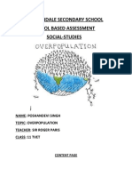 Poshandevi Social Studies SBA COMPLETED