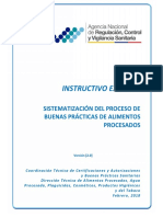 Ie B.3.1.2 Ali 03 - Sistematización Del Proceso de Buenas Prácticas de Alimentos Procesados - V2