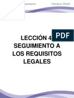 Lección 4. Seguimiento A Los Requisitos Legales PDF