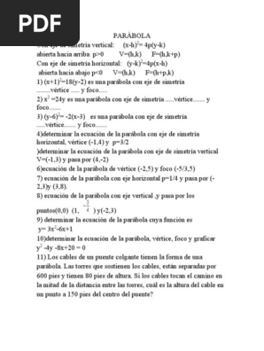 Parabola Pdf