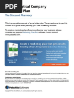Download Pharmaceutical company marketing plan by Palo Alto Software SN4869730 doc pdf