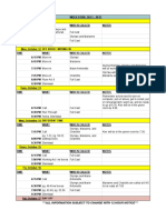 Revolutionists Rehearsal Schedule