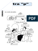 Ficha de La Letra P para Primero de Primaria