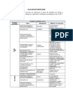 Plan de Estudios 2020