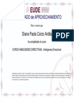 Inteligencia - Emocional - Certificado de Aprovechamiento PDF