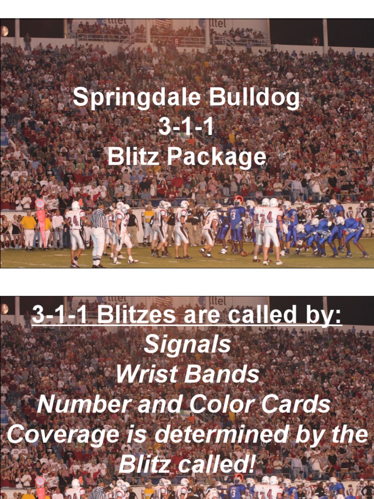3-1-1 Blitz Package | PDF | American Football
