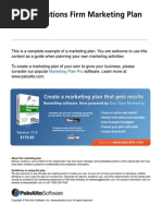 Download Public relations firm marketing plan by Palo Alto Software SN4869773 doc pdf