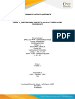 Tarea 2 - Disposiciones, Contexto y Características Del Pensamiento - Grupo - 434209 - 47
