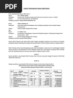 Surat Perjanjian Sewa Menyewa