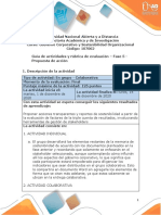 Guía de Actividades y Rúbrica de Evaluación - Unidad 3 - Fase 5 - Propuesta de Acción