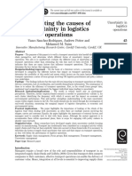 Evaluating The Causes of Uncertainty in Logistics Operations