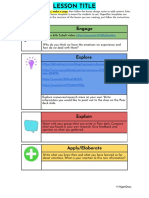 Inquiry Based Lesson Plan