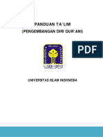 Buku Pedoman Aktivitas Pengembangan Diri Qurani - bAGI pESERTA MAHSISWA UII PDF